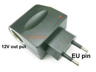 EU Plug Home Wall AC to 12V Car Charger Adaptor Converter For GPS 