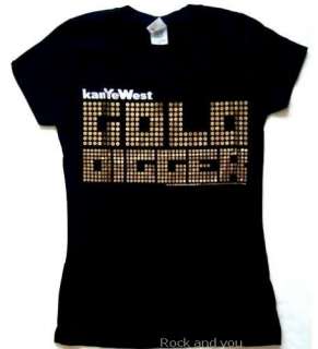 KANYE WEST Gold Digger fitted tee T Shirt S M L XL NWT  