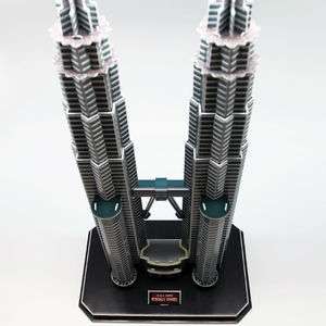 3D Puzzle Petronas Tower Malaysia Tallest Twin Building Famous 