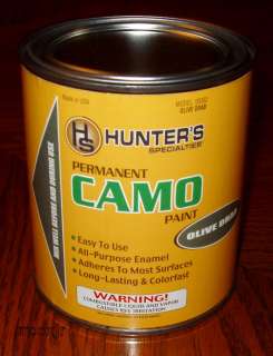   CAMO BRUSH ON PAINT ENAMEL OLIVE DRAB QUART NEW 021291003624  