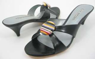 185 VIA SPIGA DOLL Black Womens Shoes Sandals 6 M  