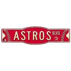  MLB Houston Astros 4.5 by 17 Sign: Sports & Outdoors