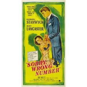 Sorry Wrong Number Movie Poster (14 x 36 Inches   36cm x 92cm) (9999 