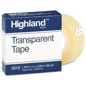    Transparent Tape, 3/4 x 1296, 1 Core, Clear Electronics