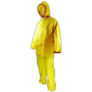  3 Piece Rain Suit Medium Duty PVC Poly X Large Everything 