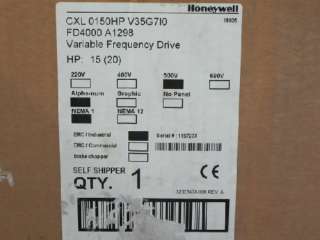 HONEYWELL CXL 0150HP V35G7I0 VARIABLE FREQUENCY 3 PHASE AC DRIVE 20HP 