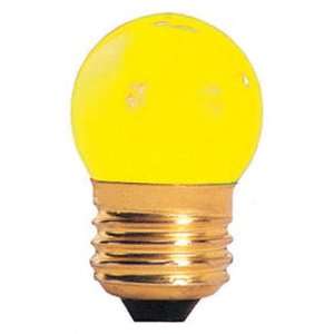 25 Pack 7.5 Watt S11 Medium Base 130 Volt 2500 Hour Ceramic Yellow 