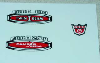 Nylint Ford Camper Special Truck Decal Set NY 043  