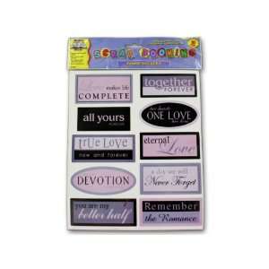  Sentiment scrap book stickers   Pack of 48: Toys & Games