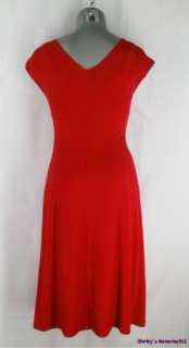London Times Maggie Red Sleeveless Sheath Dress Size 6  