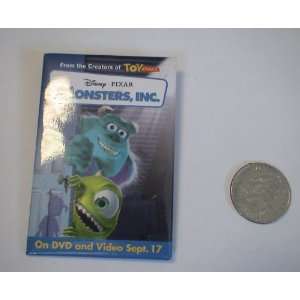  Vintage Disney Monsters INC Promotional Button: Everything 