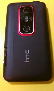HTC EVO 3D   Black (Sprint) Smartphone For Parts   Charges fine 