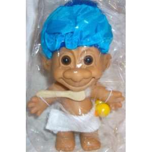   Berrie Bath Time Good Luck Troll with Blue Hair, 6 Tall: Toys & Games