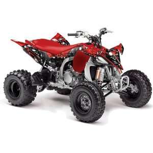   , 2010 Yamaha YFZ 450 ATV Quad, Graphic Kit   Reaper: Red: Automotive