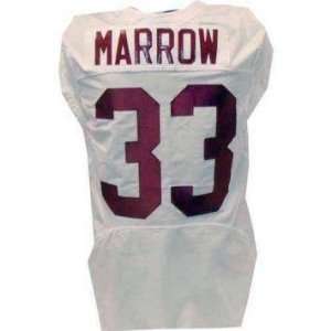   Game Used White Football Jersey (46L)   Footballs