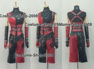 Batman : Arkham City Harley Quinn Costume Dress *BEST VERSION* NEW 