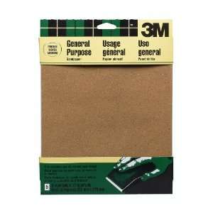  3M 5 Pack 11 x 9 General Sanding Sand Paper 49002NA 