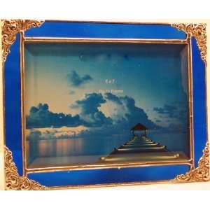  5x7 Stained Glass Antique Blue Frame: Everything Else