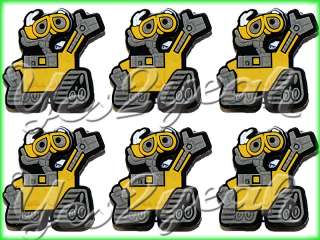 6X New & Cool Wall E Robot Shoe Charms Jibbitz #1612  