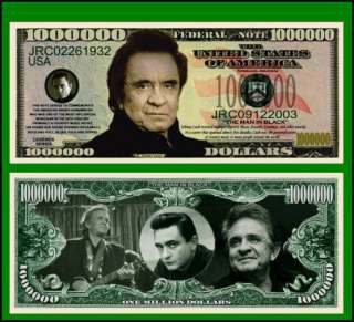 Factory Fresh Johnny Cash Million Dollar Bills  