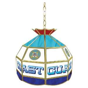  United States Coast Guard Stained Glass Tiffany Lamp