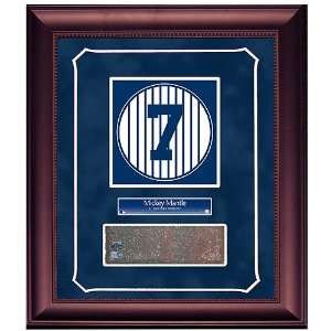  York Yankees Mickey Mantle 14x18 Framed Retired Number and Monument 