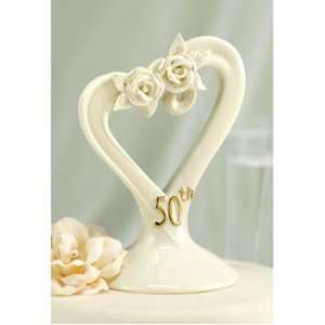  50th Wedding Anniversary Pearl Rose Cake Top: Everything 