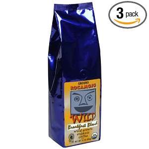 Rocamojo Wild Breakfast Blend, Organic Coffee, Ground, 16 Ounce Bags 