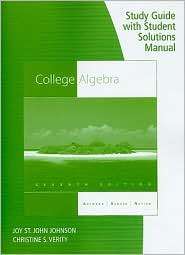 Study Guide with Student Solutions Manual for Aufmann/Barker/Nations 