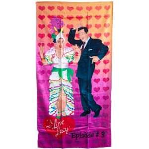 Love Lucy Lucille Ball & Desi Arnaz Beach towel:  Home 