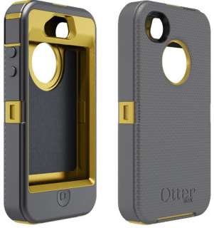 Otterbox Defender Series iPhone4 4S Case Sun Yellow Gunmetal Grey 