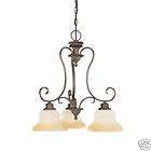New 4 light Oil Rubbed Bronze iron scroll mini chandelier ORB items in 