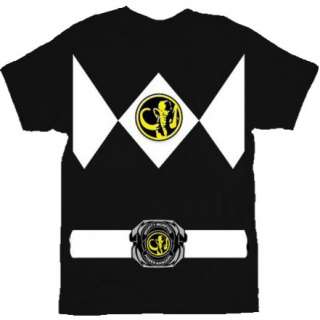 Mighty Morphin Power Rangers Black Ranger Costume T Shirt
