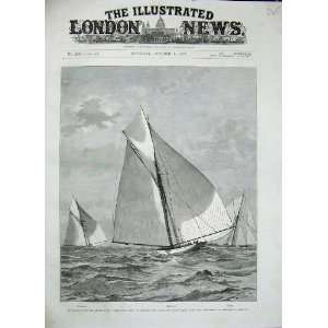  1887 Yachts America Cup Volunteer Mayflower Thistle