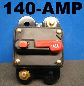 NEW 140 AMP 12 VOLT CIRCUIT BREAKER RESET FUSE 140A  