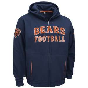 Chicago Bears Overtime Full Zip Hooded Sweatshirt by Reebok:  