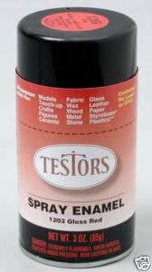 Testors 1203 Spray Red 3oz. Plastic Enamel Model Paint  