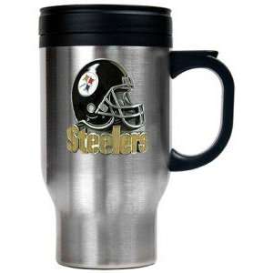  Pittsburgh Steelers Stainless Steel Travel Mug: Sports 
