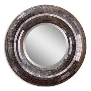   Seneca   Decorative Mirror, Smoke Gray Finish with Antiqued Glass