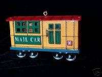 1996 Hallmark Ornament YULETIDE CENTRAL #3 ~ MAIL CAR ~  