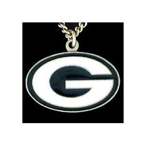  Green Bay Packers NFL Enameled Logo Necklace: Sports 