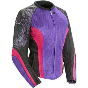   Rocket Cleo 2.2 Womens Motorcycle Jacket Purple/Pink Xl Automotive