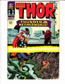Thor [1966 Marvel] #130 VG STAN LEE hercules JACK KIRBY  