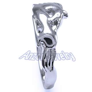 950 A Solid Pure Platinum Unicorn Ring, Ring Sizes 4 to 9.5 #R1327 