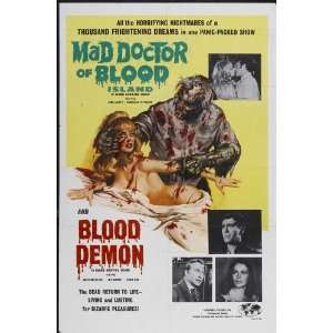 The Blood Demon Poster 27x40 Lex Barker Karin Dor Christopher Lee 