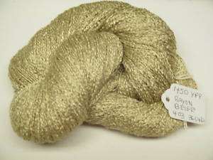 Rayon Boucle Yarn 1450 YPP 1 Skein 4 oz. Beige Color  
