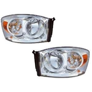 Dodge Ram Pickup OE Style Replacement Headlight W/Xenons Headlamp Pair