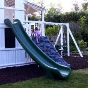  Scoop Slide 7 Foot High Deck   Green: Toys & Games