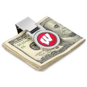  Wisconsin Badgers NCAA Silver Money Clip: Sports 
