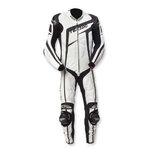  TEKNIC XCELERATOR 1 PC LEATHER SUIT WHITE/BLACK 48 USA 